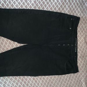 Black super high waisted jeans
